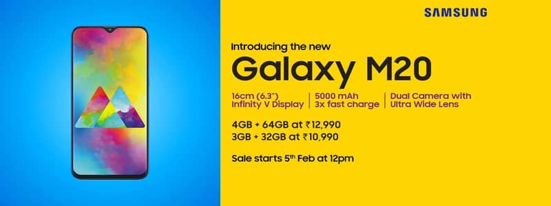 Samsung Galaxy M20 Next Sale Date