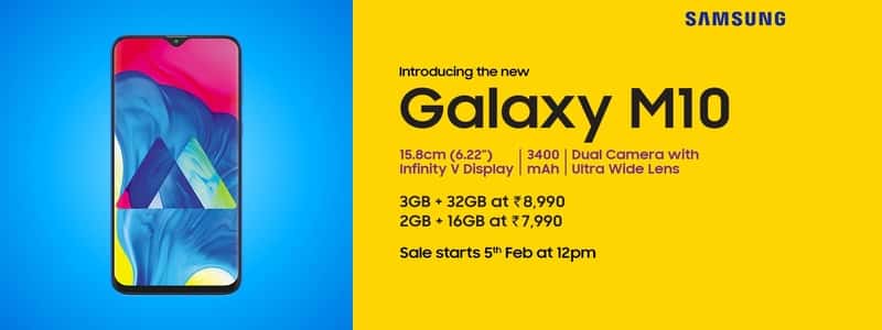Samsung Galaxy M10 Next Sale Date