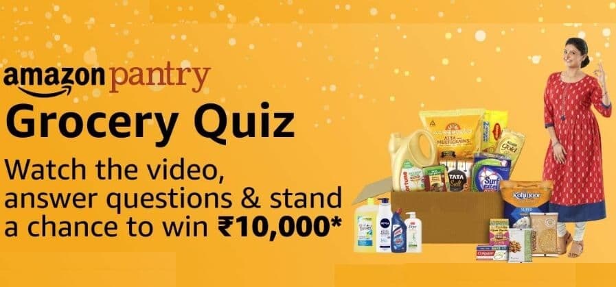 Amazon Grocery Quiz – Rs 10000 Amazon Pay Balance | Till 30th Oct